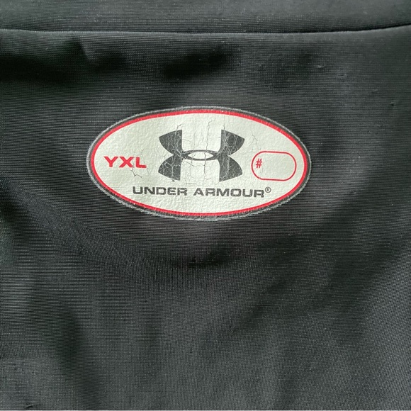 UNDER ARMOUR Active Fitted Long Sleeve Tee Shirt Youth Size Large Black - Picture 8 of 9